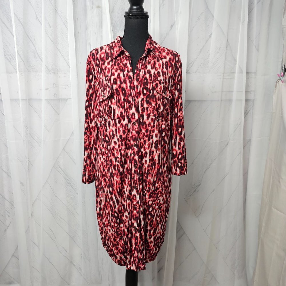 Leopard Print Red Dress - Picture 15 of 15